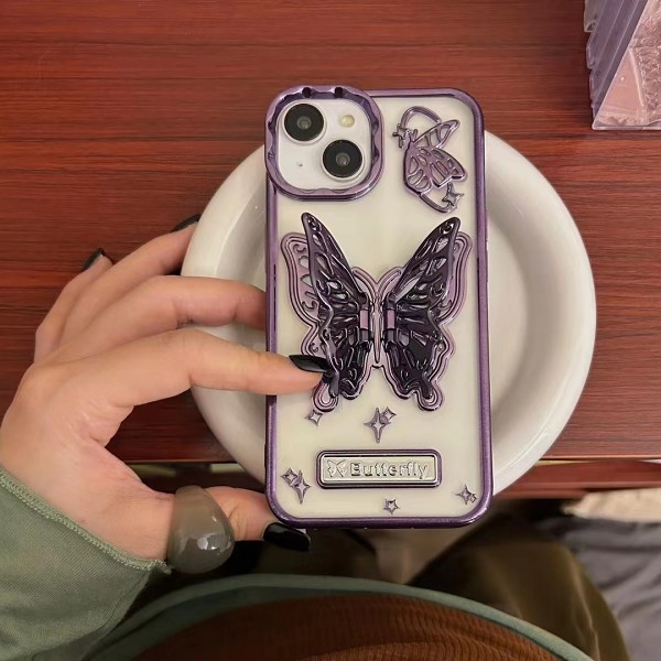 Butterfly bracket iPhone case Compatible with iPhone