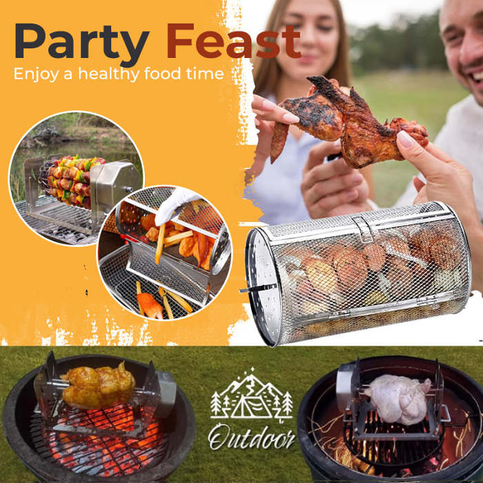 Stainless Steel Rotating Grill