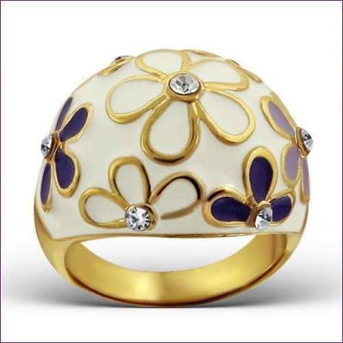 Round Flower Fashion Ring
