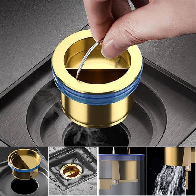 Downspout Universal Brass Floor Drain Core Anti-Odor Deodorizer