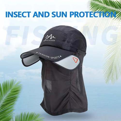 Sun Hat With Retractable Brim For Outdoor/Fishing/Riding/Climbing