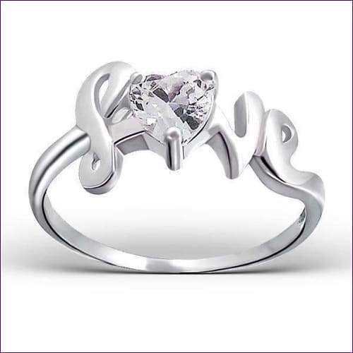 Sterling Silver Love Ring