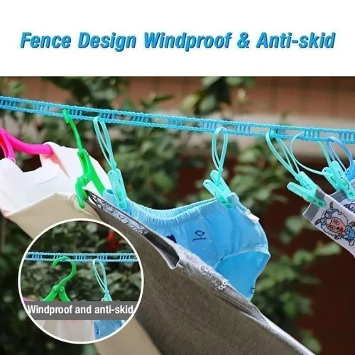 (HOT SALE NOW - 48% OFF)Windproof Non-Slip Clothesline(32 ft)