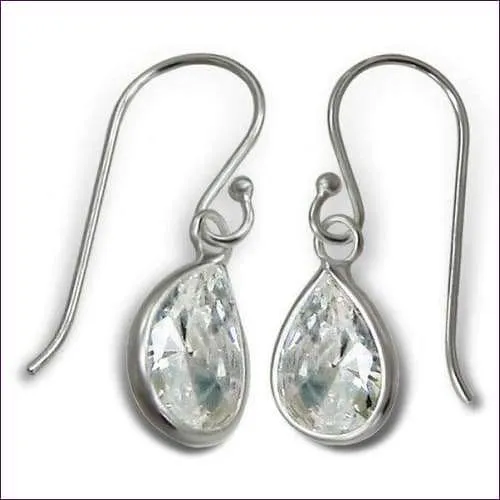 Drop Silver Earrings