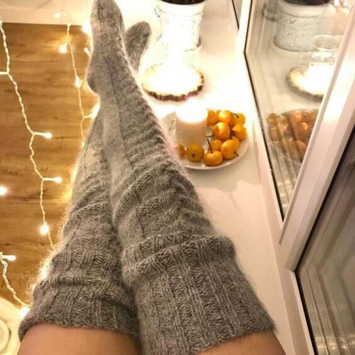 Christmas Hot Sale - Women's knitted warm leg socks