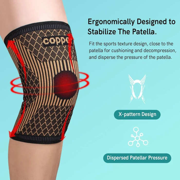 Copper Knee Brace for Pain & Arthritis