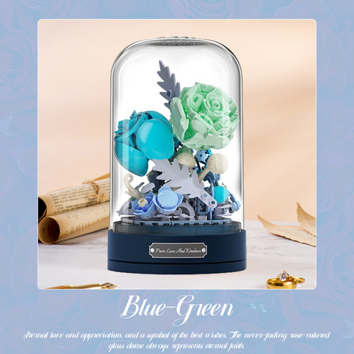 Rose Building Block Music Box