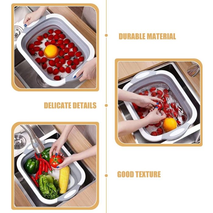 Foldable Chopping Board Wash Basin Portable