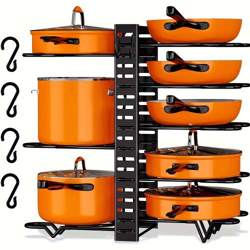 8-Tier Pot Rack Organizer