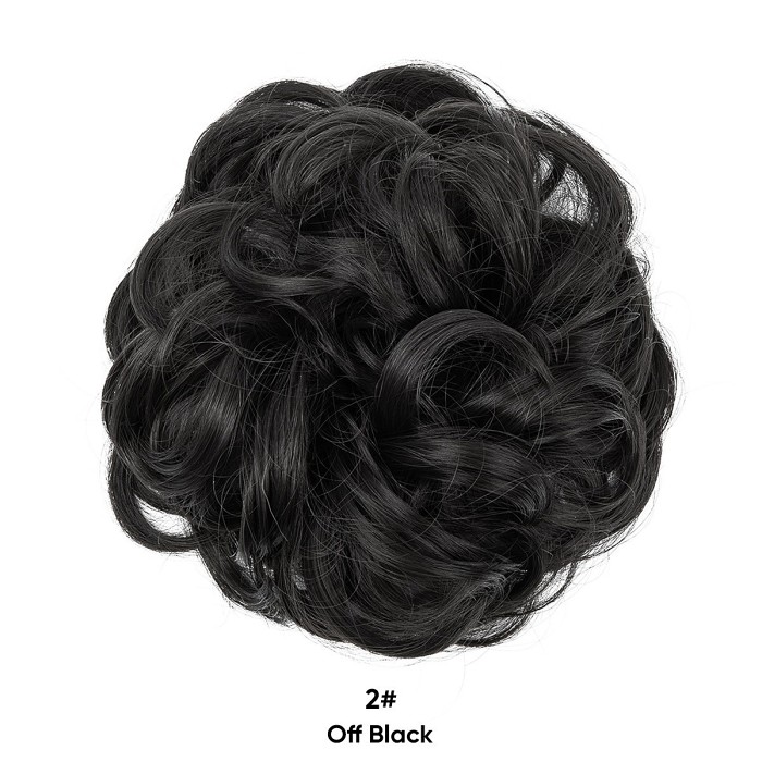 Messy Curly Hair Wig Bun