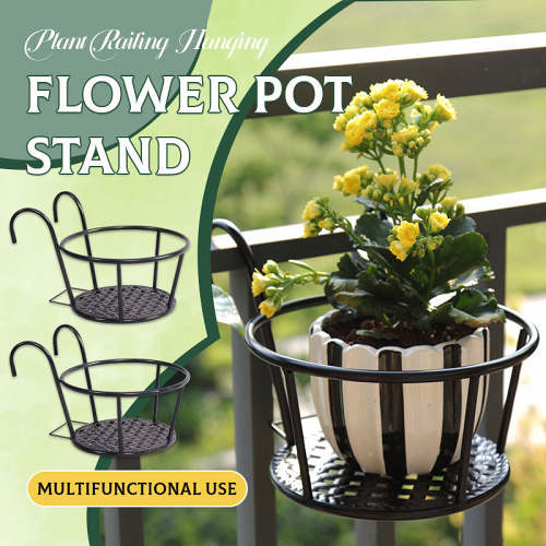 Plant Railing Hanging Flower Pot StandFree shipping on orders over $60