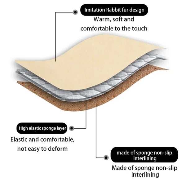 -Plush Car Seat Cushion