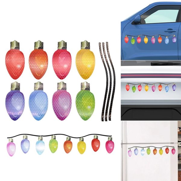 Christmas Sale 49% Off-Reflective Light Bulb Magnet Decorations