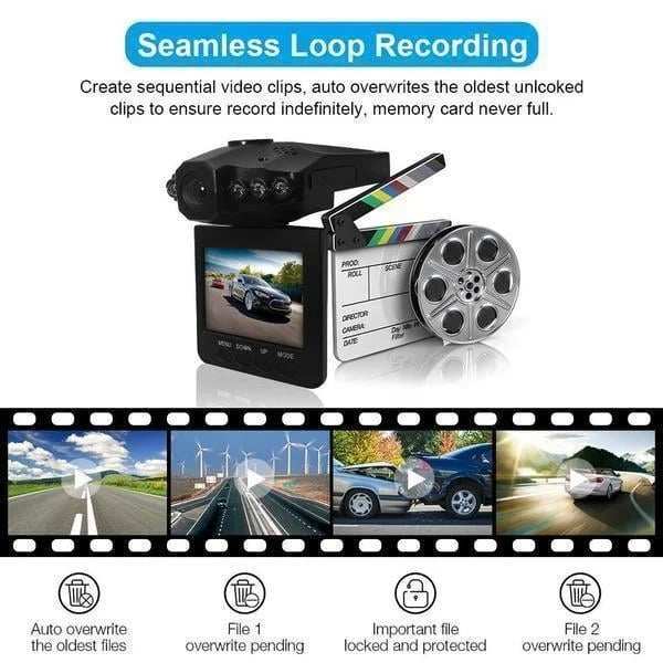 (2023-Christmas Hot Sale) 49% OFF - 1080p HD Night Vision Dash Cam