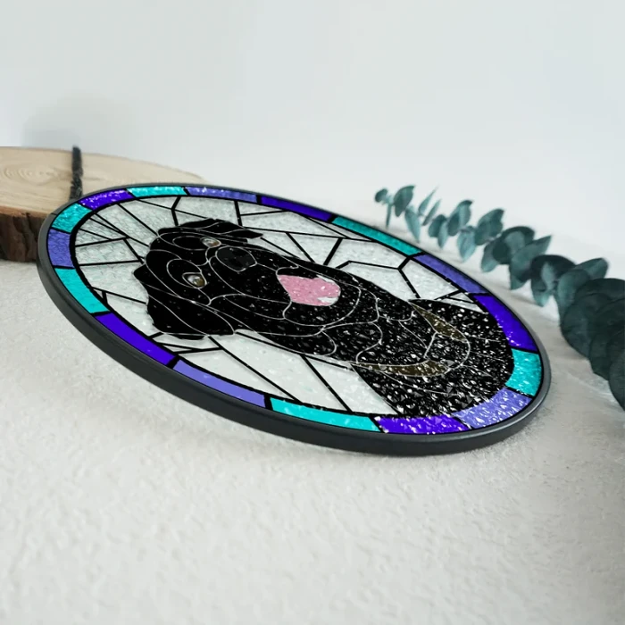 Stained Glass Dog Memorial