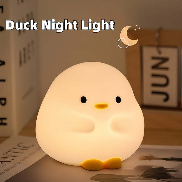 Cute Duck LED Night Lamp USB-Rechargeable
