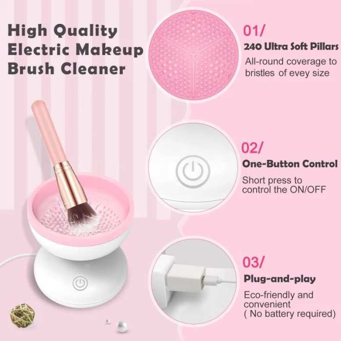 2023 BEST SELLER Electric Makeup Brush Cleaner Machine