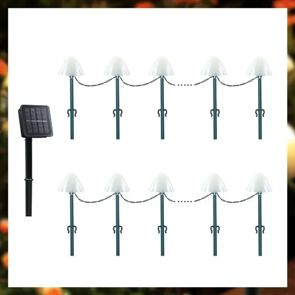 High Bright Waterproof Solar Ground Mushroom LightFree shipping on orders over $60