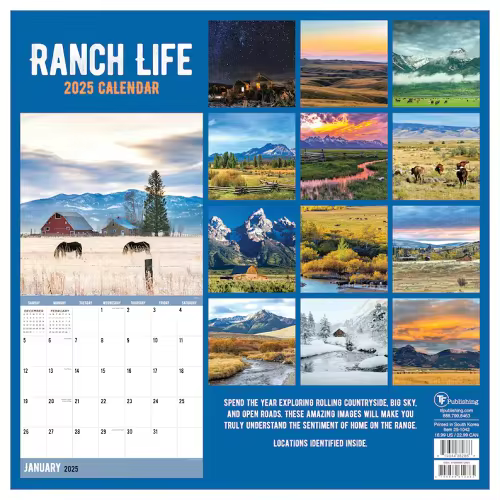 Experience different Ranch Life | Wall Calendar