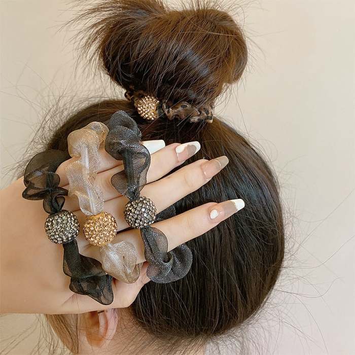 Elegant Rhinestone Mesh Hair Ties  BUY 2 GET1 FREE