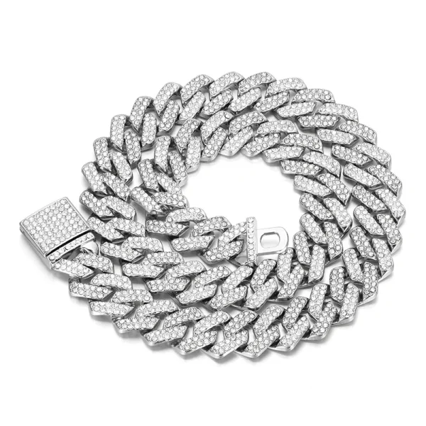 Diamond-Cuban Link Necklace