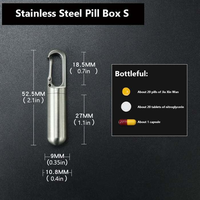 Stainless Steel Pill Box