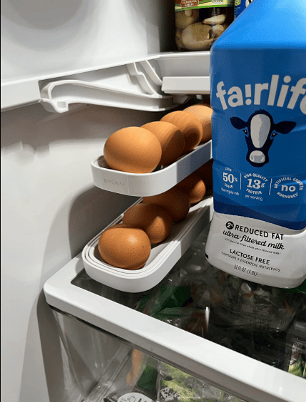 Automatic Scrolling Egg Rack Holder Storage Box