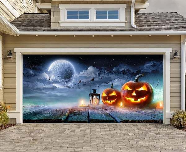 Halloween 2024 Garage Door Decoration