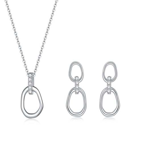 Geometric Necklace Earring Buckles