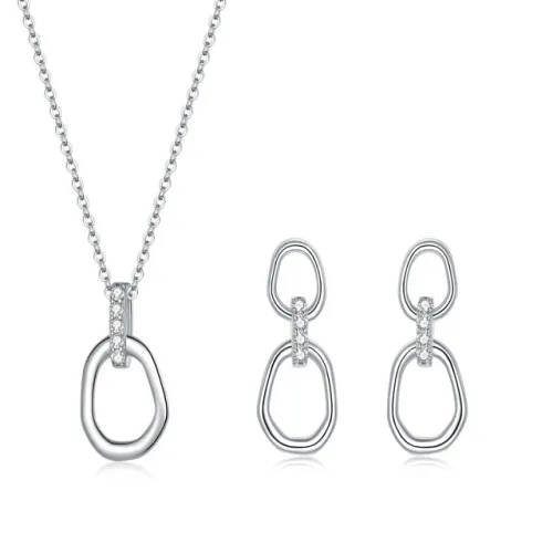 Geometric Necklace Earring Buckles