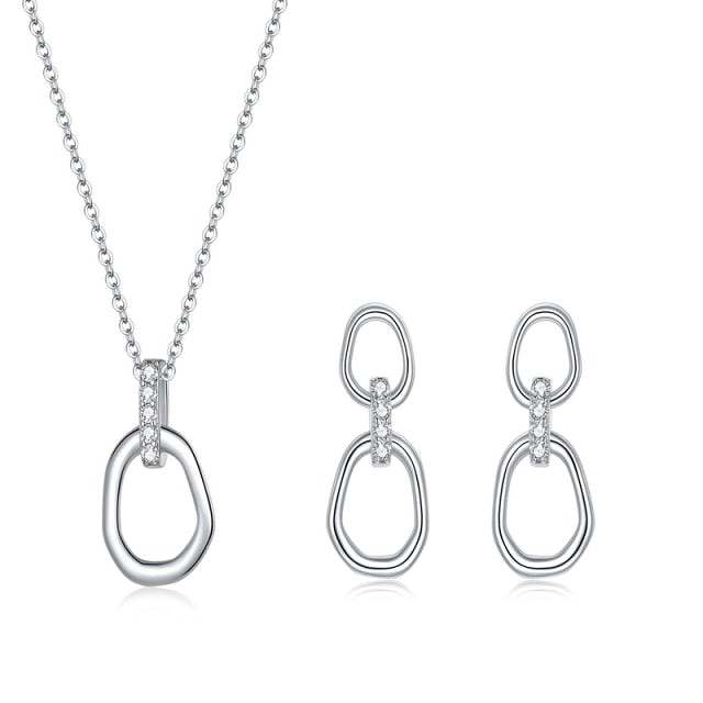 Geometric Necklace Earring Buckles