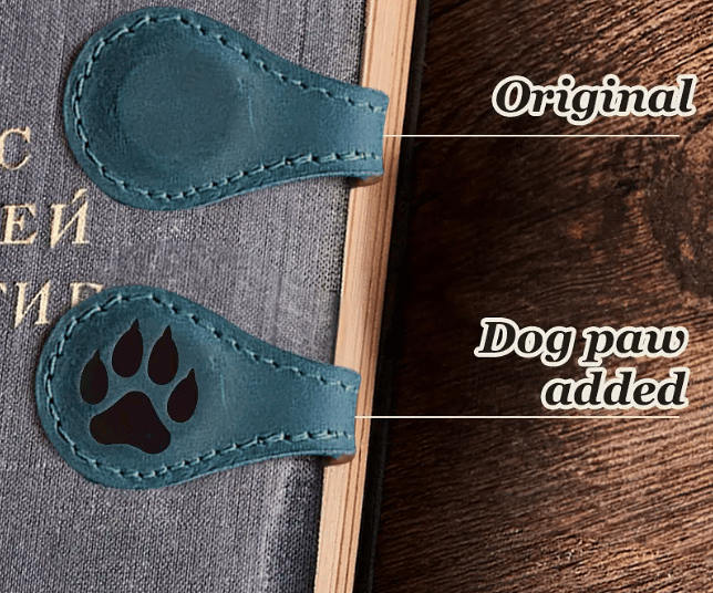 TimelessMark–Personalized Magnetic Leather Bookmark