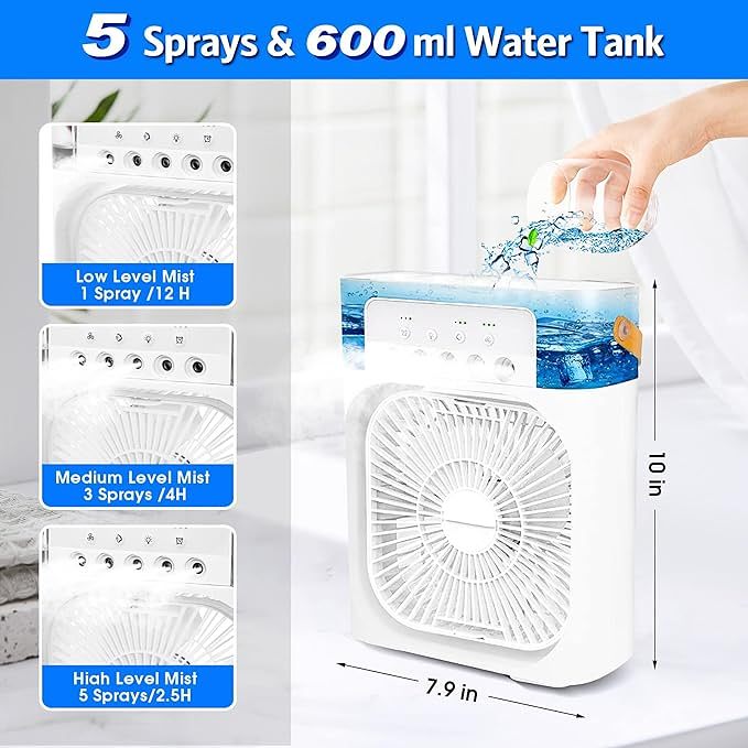Summer Cool Fan - Portable Air Conditioner with Humidifier