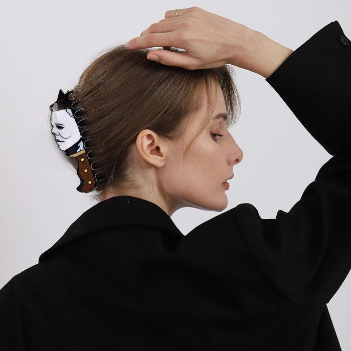 Scary Movie Themed Ghostly Faces Hair Clips