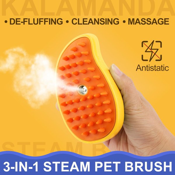 Buy 3 Get 2 Free & Free Shipping -  Pets Steam Brush