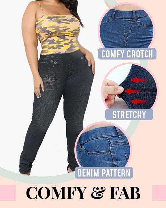 Buy 2 Free ShippingPlus Size Toning Jeans Leggings