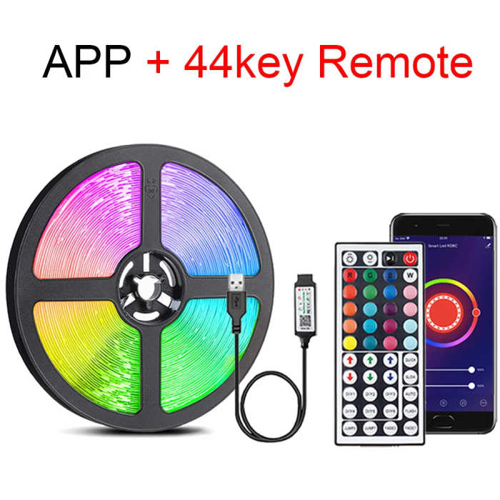 RGB LED Strip Lights with Remote Control Home Decor