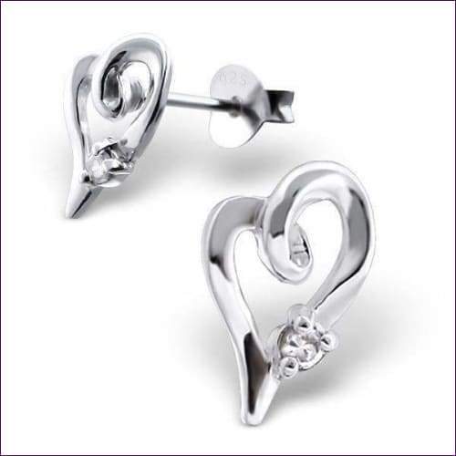 Silver Heart Earrings