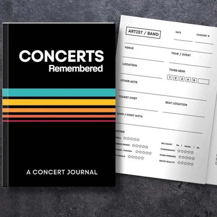 Concert Journal | Track Favorite Concerts