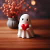 2024 Halloween Cute Ghost Statuet