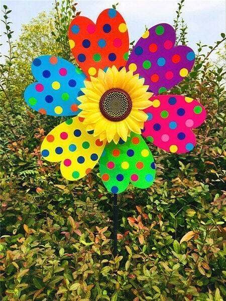 BUY 1 GET 1 FREE Colorful Sunflower Windmill-For Decoration Outside Yard