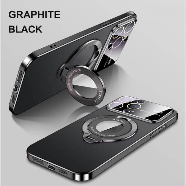 MagSafe iPhone Case with Integrated Stand and Large Window Design
