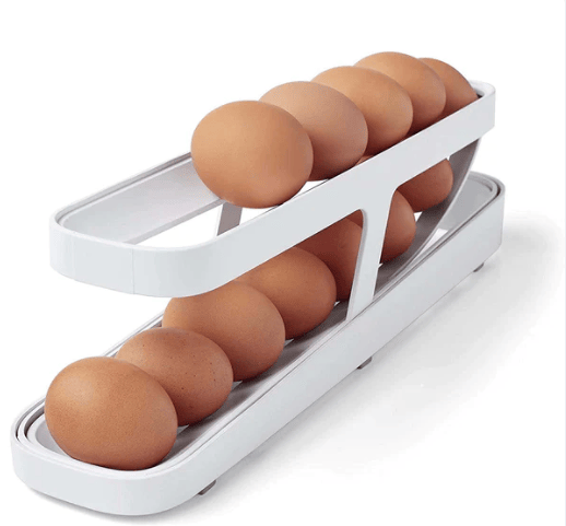Automatic Scrolling Egg Rack Holder Storage Box