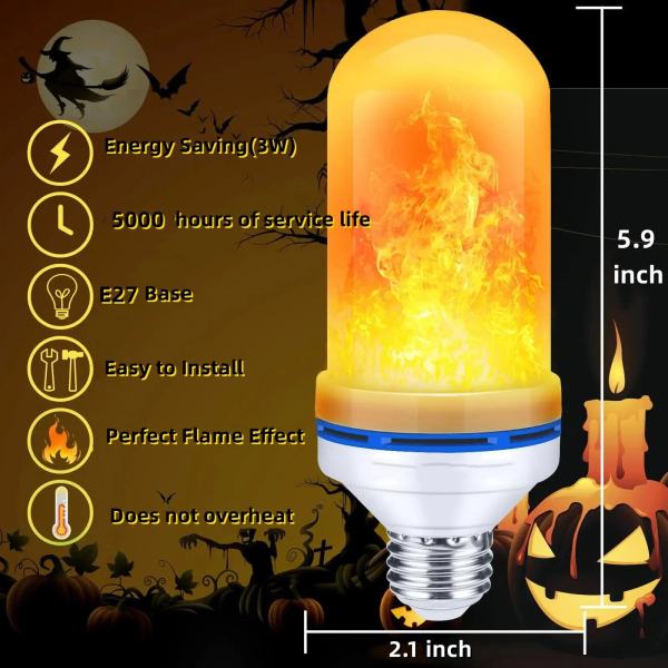 UPGRADE LED FLAME LIGHT BULB With Gravity Sensing Effect