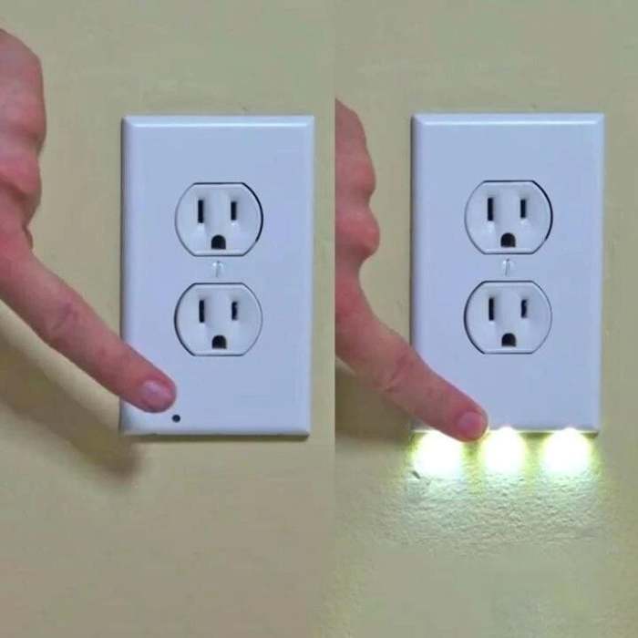 Christmas Sale 49% OFF- Outlet Wall Plate With Night Lights (No Batteries or Wires)