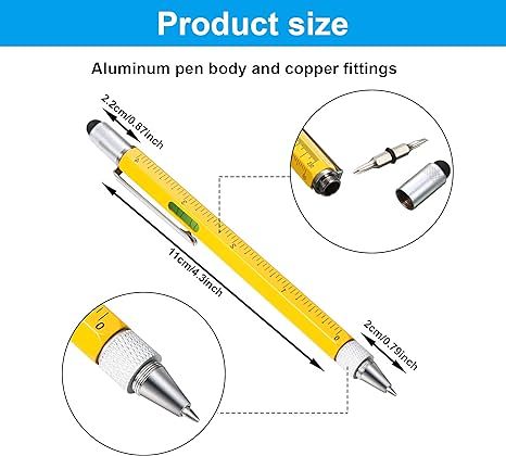 6 in 1 Multi-functional Stylus Pen