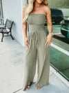 Newest Strapless Waist Jumpsuit