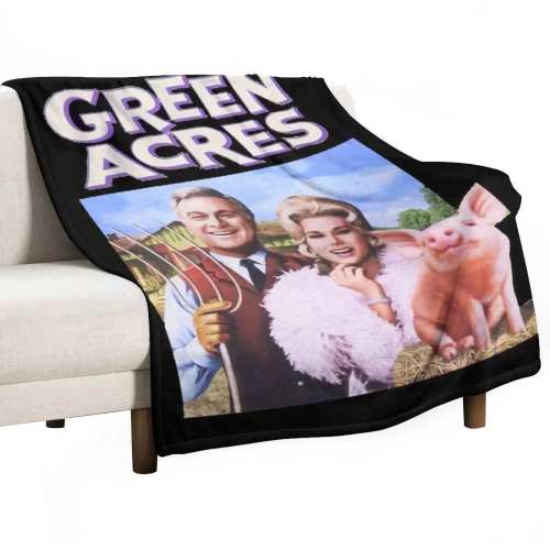Green Acres Throw Blanket
