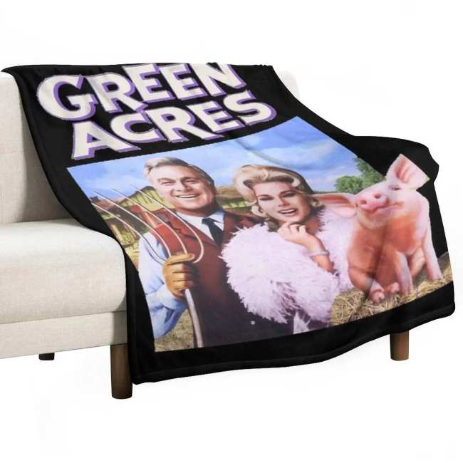 Green Acres Throw Blanket
