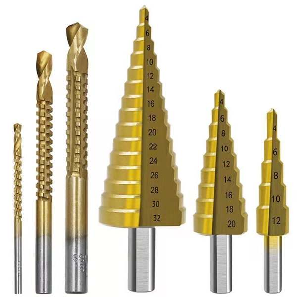 Promotion 49% OFF6 PCS HSS Titanium Coated Drill Bit Set